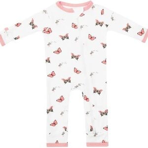 Kyte Baby Zippered Romper in Butterfly